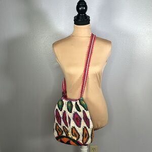 Hiptipico Multicolor Crochet Crossbody Bag – Artisan Boho Festival Purse